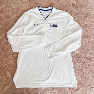 White LSU Quarter Zip